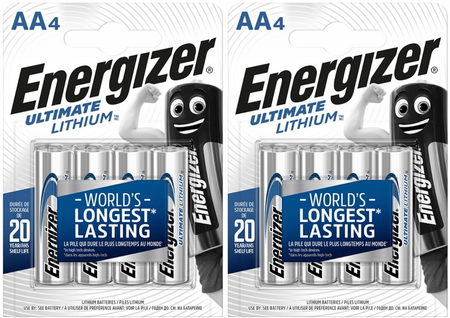 ENERGIZER Bateria litowa ULTIMATE AA bl.4 / zestaw 8 szt.