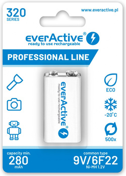 everActive akumulator 6F22 9V Ni-MH 320mAh