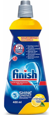 FINISH PŁYN NABŁYSZCZAJĄCY LEMON 400 ML/ RINSING LIQUID FOR DISHWASHER 12/96/1152
