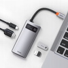 Baseus Metal Gleam 4w1 wielofunkcyjny HUB USB Typ C - USB Typ C Power Delivery 100 W / HDMI 4K 30 Hz / USB 3.2 Gen 1 / USB 2.0 CAHUB-CY0G