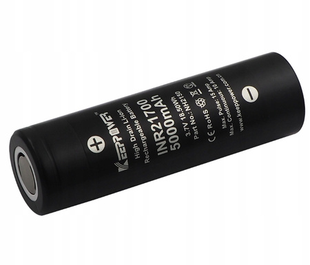 KeePower akumulator INR21700 5000mAh Li-ION, 2 szt.