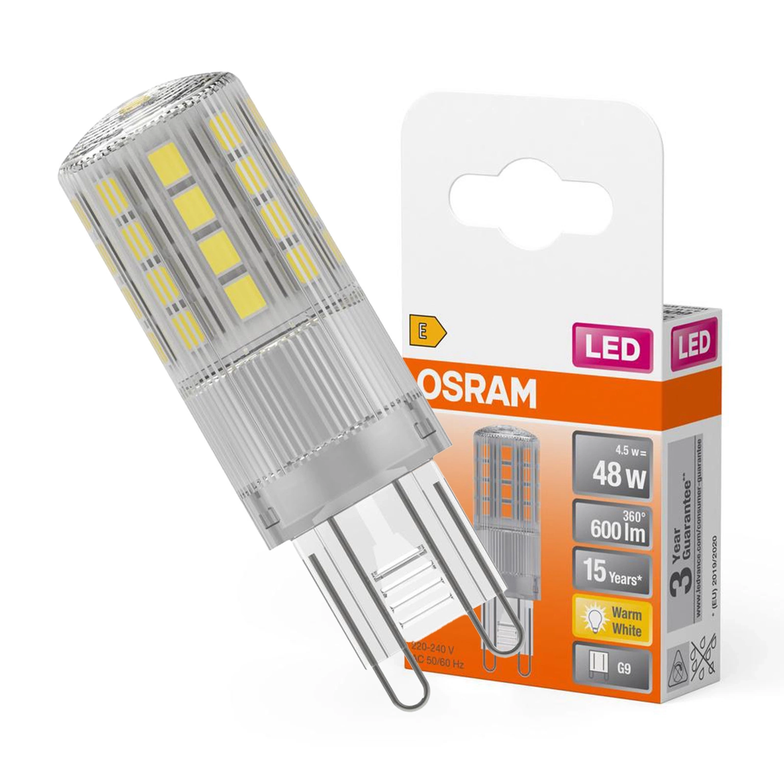 OSRAM Żarówka LED G9 KAPSUŁKA 4,8W = 50W 2700K pol_pl_OSRAM-Zarowka-LED-G9-KAPSULKA-4-8W-50W-2700K-694_4