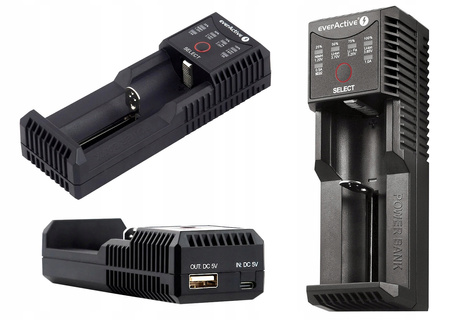 everActive Ładowarka do akumulatorków Li-ion oraz Ni-MH UC-100C USB-C