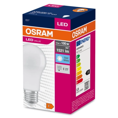OSRAM Żarówka LED A60 E27 14W 100W 1521lm 4000K