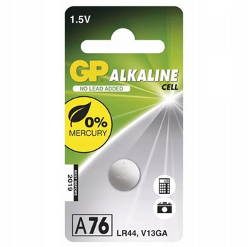 GP bateria alkaliczna LR44 / V13GA / A76 10 szt. - zestaw