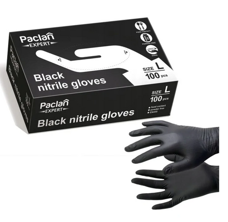 Rękawiczki nitrylowe L Paclan 100 szt.