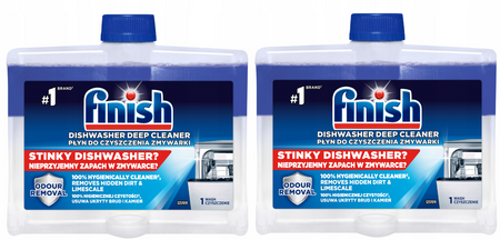 FINISH PŁYN DO CZYSZCZENIA / DISHWASHER CLEANER REGULAR 250 ML 12/96/1152x2 /zestaw