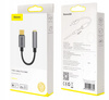 Baseus Adapter L54 do słuchawek USB-C / mini jack 3.5mm DAC 24 bit 48 KHz - szary