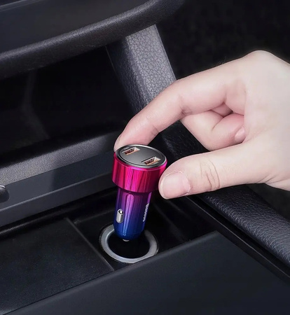 Baseus Magic Series Dual QC - ładowarka samochodowa Quick Charge 3.0 2x USB 45W 6A czarny CCMLC20A-01