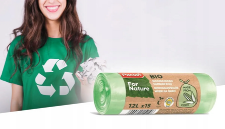 Worki z kukurydzy Bio Paclan 12l 15 szt