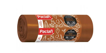 Worki do segregacji 20 szt. plastik 60l (żółty) + 20 szt. papier 60l (niebieski) + 20 szt. bio 35l (brązowy) + 20 szt. szkło 60l (zielony) /zestaw