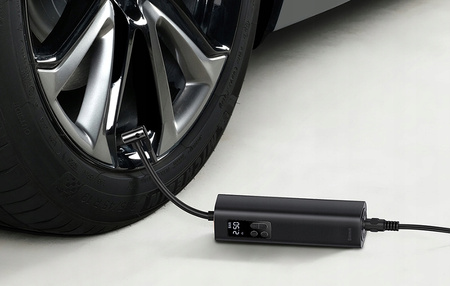 Baseus mini kompresor samochodowy pompka do kół na gniazdo zapalniczki czarny CRCQ000001