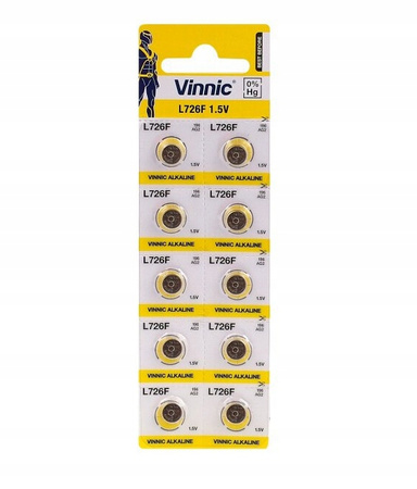VINNIC bateria alkaliczna L726F / AG2 BL10 zestaw
