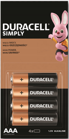 DURACELL LR3 HBDC SIMPLY BL4 / zestaw 16 szt.