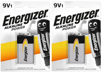 ENERGIZER Bateria alkaliczna POWER 9V bl.1 / zestaw 2 szt.