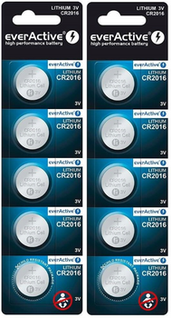 everActive bateria litowa CR2016 5szt. x2 /zestaw