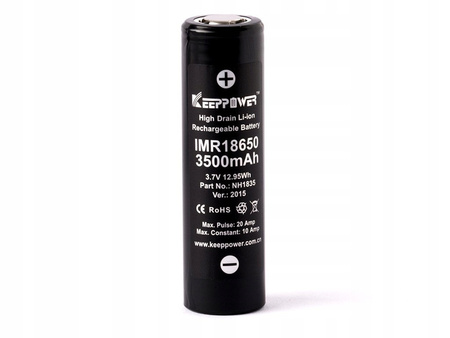 KeepPower akumulator IMR18650 3500mAh Li-ION, 2 szt.