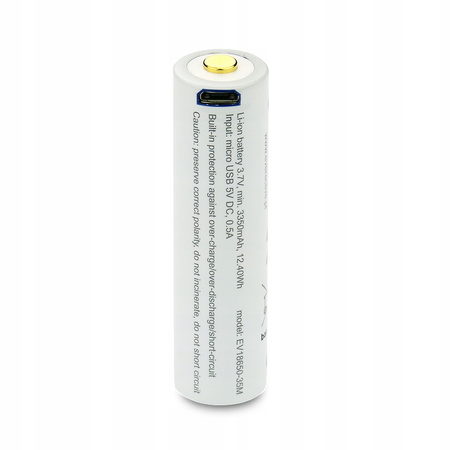 everActive akumulator 18650 3,7V Li-ion 3500mAh micro USB z zabezpieczeniem