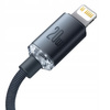 Baseus Crystal Shine Series kabel przewód USB do szybkiego ładowania i transferu danych USB Typ C - Lightning 20W 2m czarny CAJY000301