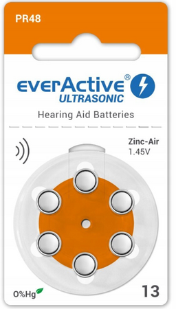 everActive baterie słuchowe ULTRASONIC 13 bl.6