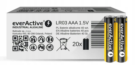 everActive bateria alkaliczna Industrial AAA 40 szt.