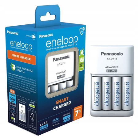 ENELOOP Ładowarka BQ-CC17 + 4 x AA 2000 mAh