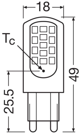 OSRAM Żarówka LED G9 KAPSUŁKA 4,2W = 40W 4000K