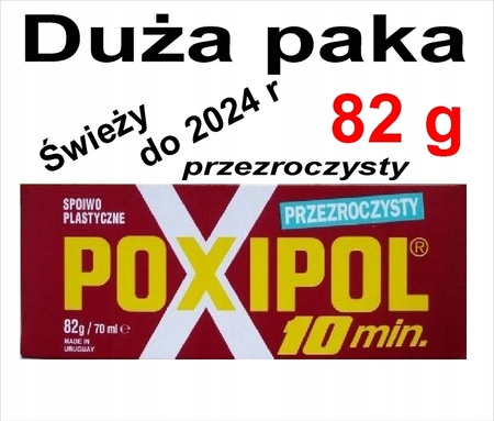 POXIPOL klej epoksydowy przezroczysty 82g / 70ml