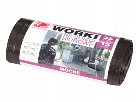 WORKI LD TOP 35L CZARNE 15SZT