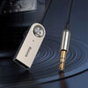 Baseus BA01 odbiornik dźwięku Bluetooth 5.0 kabel adapter audio AUX jack czarny CABA01-01
