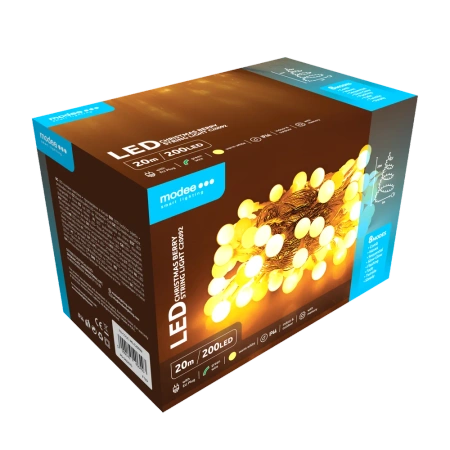 Lampki choin kulki modee 20m 200LED WARM ML-C20092