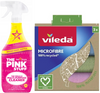PINK STUFF UNIWERSALNY SPRAY CZYSZCZĄCY 850 ML+VILEDA ŚCIEREC. MIKROF.RECYCLED 3SZT