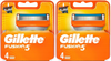GILLETTE FUSION 5 WKŁADY A\"4 / FUSION RAZOR CARTIDGE REFILLS 10/640/6400x2 /zestaw