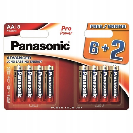 PANASONIC bateria alkaliczna PRO Power AA BL8