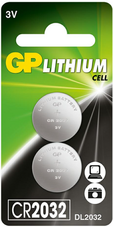 GP bateria litowa CR2032 BL2