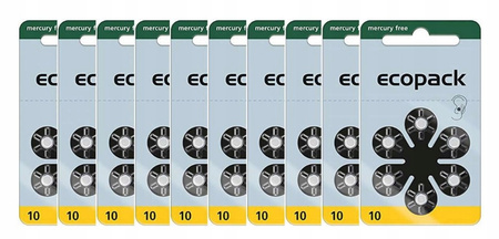ECOPACK baterie słuchowe VARTA 10 60 szt.