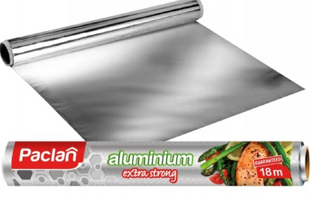 Folia aluminiowa Paclan 18m moletowana