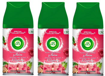 AIR WICK Zapas wkład róża/malina x3 /zestaw