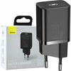 Baseus Super Si 1C szybka ładowarka USB Typ C 20 W Power Delivery czarny CCSUP-B01