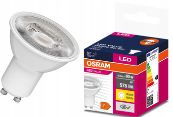 OSRAM Żarówka LED GU10 6,9W = 80W 575lm 3000K 60°