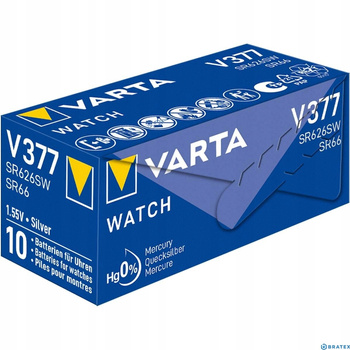 VARTA bateria srebrowa 377 / SR626SW / SR66 BL10