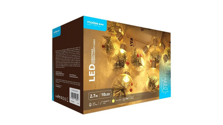 Lampki dekor.bombki modee 2,7m WARM 10LED ML-C2022