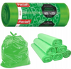 Worki do segregacji 20 szt. plastik 60l (żółty) + 20 szt. papier 60l (niebieski) + 20 szt. bio 35l (brązowy) + 20 szt. szkło 60l (zielony) /zestaw