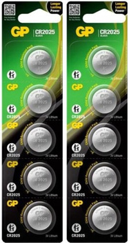GP bateria litowa CR2025 10 szt. - zestaw