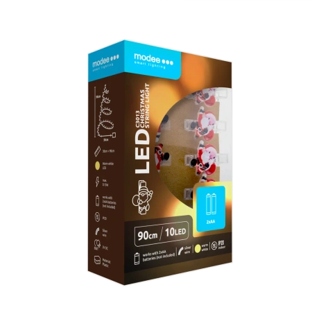 Lampki mikołaje BAT modee 0,9m WARM 10LED ML-C3013