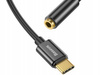 Baseus L54 adapter do słuchawek przejściówka z USB-C na gniazdo audio jack 3.5mm DAC 24 bit 48 KHz czarny CATL54-01 