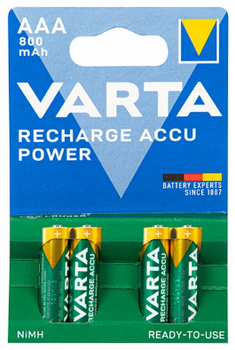 VARTA akumulatorki Accu Recycled R03 AAA Ni-MH 800 mAh 1,2V BL4