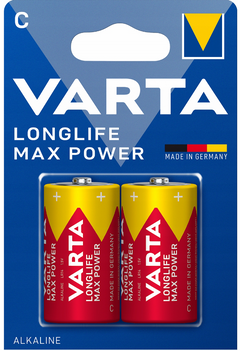 VARTA bateria alkaliczna Longlife Max Power LR14 C BL2