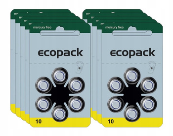 ECOPACK baterie słuchowe VARTA 10 60 szt.