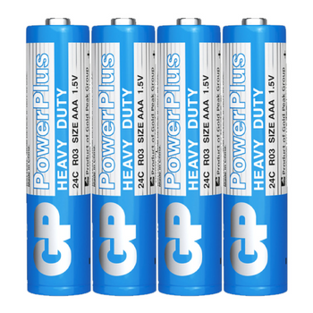GP bateria Zinc-Carbon Heavy Duty PowerPlus AAA shrink 4